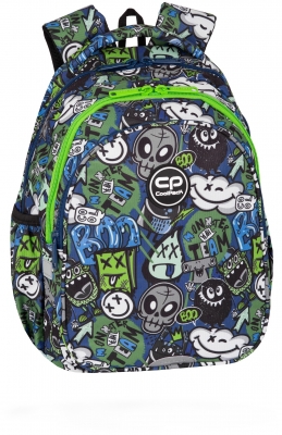 Rucsac CoolPack Jerry, 3 compartimente, Monster Team