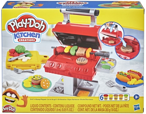 Set gratar cu forme si stampile Play-doh Hasbro
