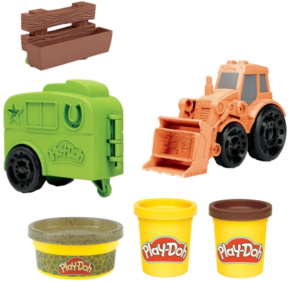 Set Wheels: tractorul Play-doh Hasbro