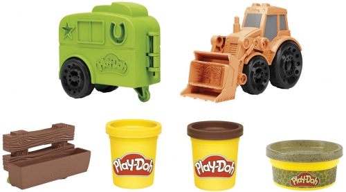 Set Wheels: tractorul Play-doh Hasbro