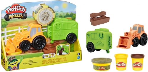 Set Wheels: tractorul Play-doh Hasbro