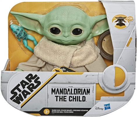 Jucarie de plus Baby Yoda vorbitor The Child The Mandalorian Star Wars Hasbro