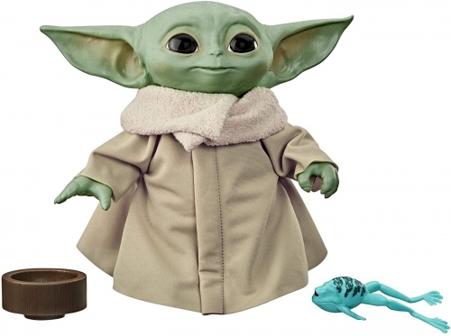 Jucarie de plus Baby Yoda vorbitor The Child The Mandalorian Star Wars Hasbro