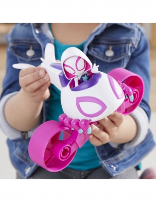 Set figurina Ghost Spider si vehicul, Spidey prietenii extraordinari Hasbro