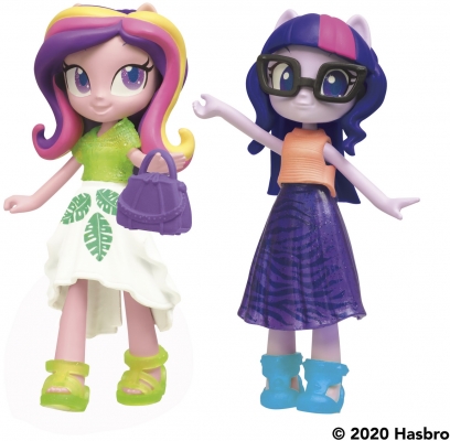 Set figurine My Little Pony Equestria Girls: Twilight Sparkle & Princess Cadance cu accesorii Hasbro
