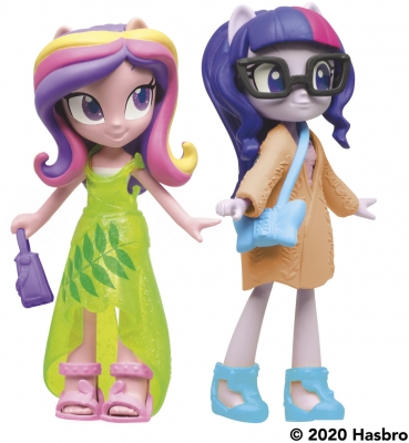 Set figurine My Little Pony Equestria Girls: Twilight Sparkle & Princess Cadance cu accesorii Hasbro