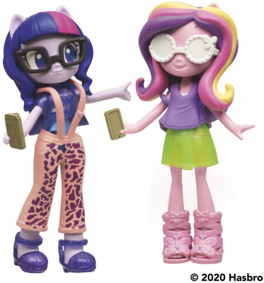 Set figurine My Little Pony Equestria Girls: Twilight Sparkle & Princess Cadance cu accesorii Hasbro