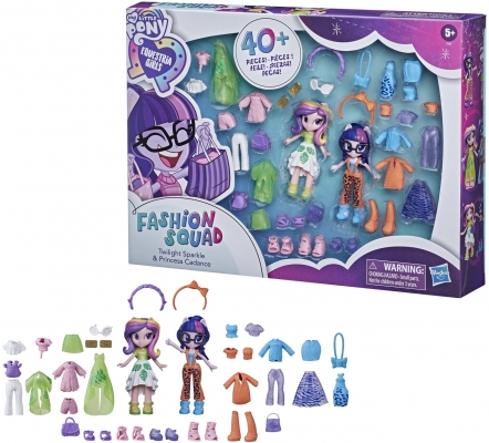 Set figurine My Little Pony Equestria Girls: Twilight Sparkle & Princess Cadance cu accesorii Hasbro