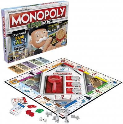 Joc de societate Monopoly Crooked Cash - Bani Falsi Hasbro