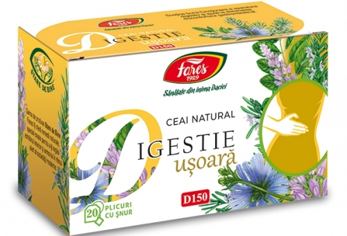Ceai Digestie usoara 20 plicuri/cutie Stare de bine Fares