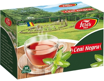 Ceai negru 20 plicuri/cutie Ceaiurile lumii Fares