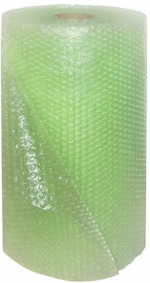 Folie verde cu bule 2 straturi, 50 g/mp, 1 m latime, 100 m/rola