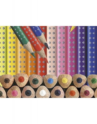 Creioane colorate 24 culori Grip 2001 Faber-Castell