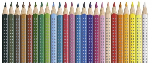 Creioane colorate 24 culori Grip 2001 Faber-Castell