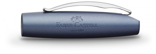 Stilou Essentio Aluminium Blue, penita F, Faber-Castell