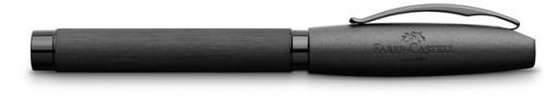 Stilou Essentio Aluminium Black, penita M, Faber-Castell