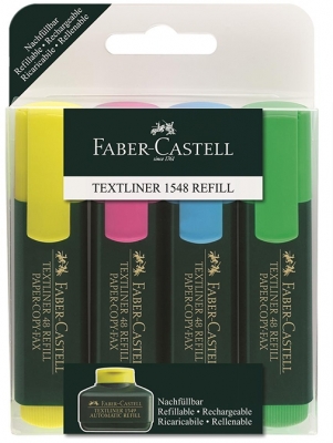 Textmarker 4/set 1548 Faber-Castell