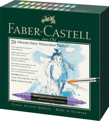 Markere solubile Albrecht Durer 20 buc/set Faber-Castell