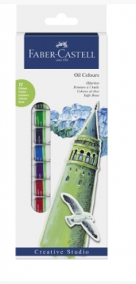 Culori uleiuri 12 culori 12 ml Faber-Castell