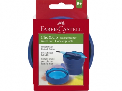 Cutie apa Click & Go albastra Faber-Castell