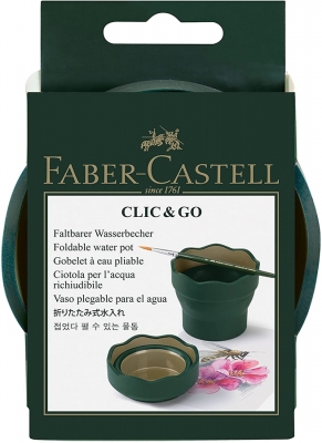 Cutie apa Click & Go verde Faber-Castell
