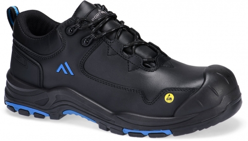 Pantofi de protectie Apex compositelite S3S ESD HRO SR SC Portwest, negru/albastru