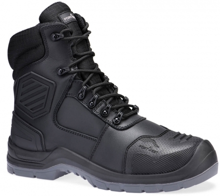Bocanci de protectie din piele eco Portwest, S7L HRO, negru
