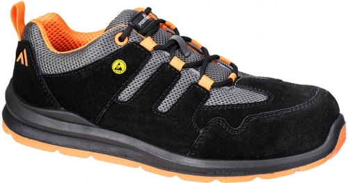 Pantofi de protectie compositelite S1 ESD Portwest, negru/portocaliu