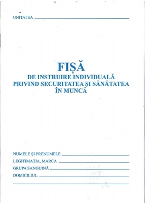 to see sanity large Fisa protectia muncii A5 carnet albastru 16 pagini - BNB