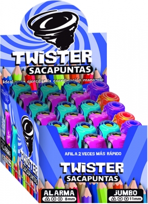 Display ascutitoare SDI 24 bucati, 16 buc, Twister Alarm si 8 buc, Twister Jumbo