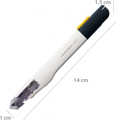 Cutter de precizie SDI, Ingenuity, 9mm, alb - BNB