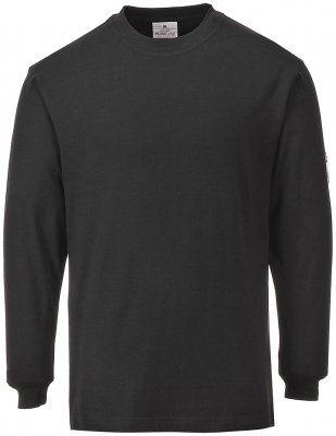 Tricou cu maneca lunga ignifug si antistatic, Negru, Portwest