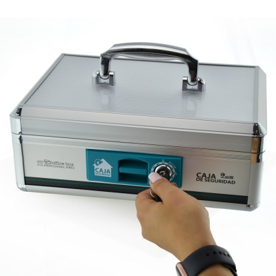 Caseta de valori portabila Office box, material aluminiu