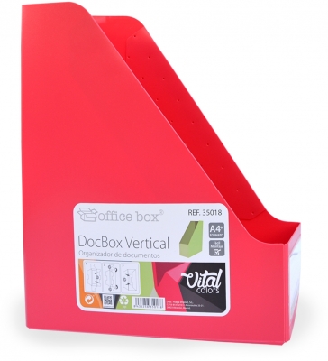 Suport vertical Office box, Vital Colors, PVC, pliabil 10mm, culori asortate