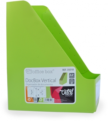 Suport vertical Office box, Vital Colors, PVC, pliabil 10mm, culori asortate