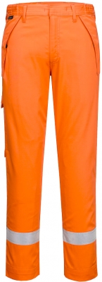 Pantaloni de protectie FR rezistenta chimica, portocaliu, Portwest