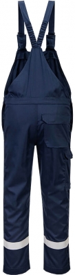 Pantaloni cu piptar de protectie FR rezistenta chimica, navy, Portwest