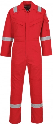 Combinezon antistatic 350 g, rosu, tall, Bizflame Plus, Portwest