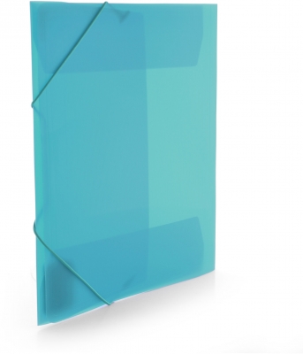 Mapa plastic Office box, A4+, prindere cu elastic, culori asortate
