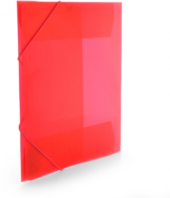 Mapa plastic Office box, A4+, prindere cu elastic, culori asortate