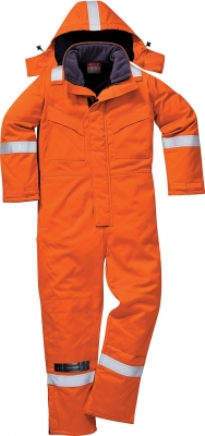 Combinezon de iarna, antistatic si ignifug, portocaliu, tall, Bizflame Plus. Portwest