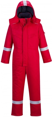 Combinezon de iarna, antistatic si ignifug, rosu, regular, Bizflame Plus, Portwest