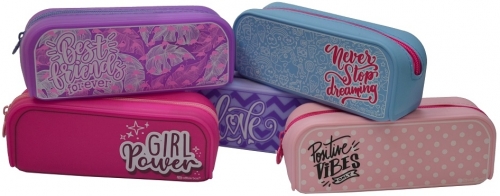 Penar Office box, ColorLine tip etui, silicon animatie, fete, diverse culori