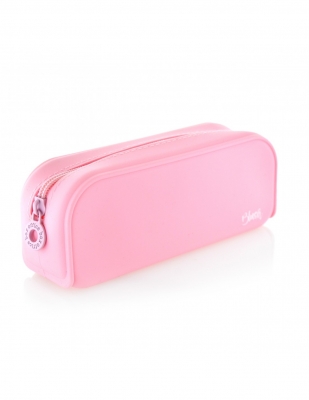 Penar tip etui dreptunghiular Office box, Blush,  silicon, diverse culori pastel