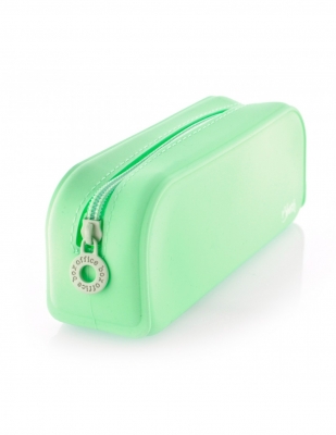 Penar tip etui dreptunghiular Office box, Blush,  silicon, diverse culori pastel
