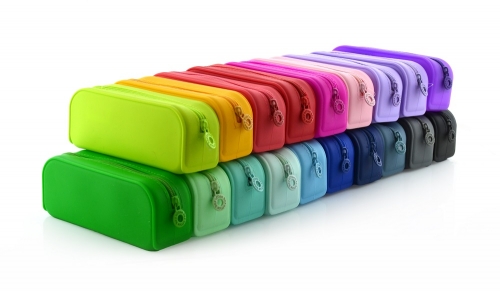 Penar tip etui dreptunghiular Office box, ColorLine, silicon, diverse culori