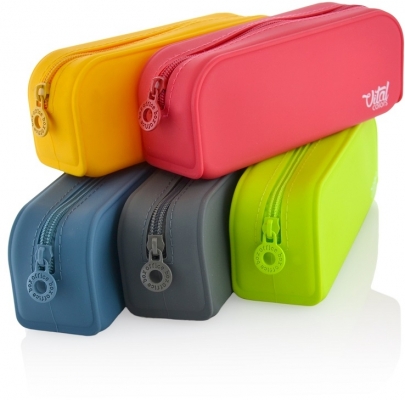 Penar din silicon tip etui, dreptunghiular, Office Box, diverse culori