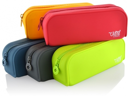 Penar din silicon tip etui, dreptunghiular, Office Box, diverse culori