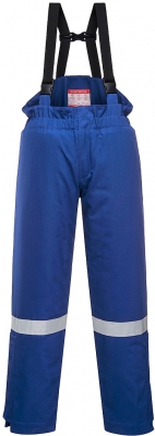 Salopeta de iarna, antistatica si ignifuga, albastru royal, regular, Bizflame Plus, Portwest