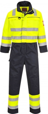 Combinezon Hi-Vis Multi-Norm, galben/navy, regular, Bizflame Work HV, Portwest